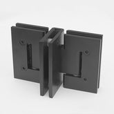 FORGE SHOWER HINGE GLASS TO GLASS BACK TO BACK 10mm glass - Matt Black